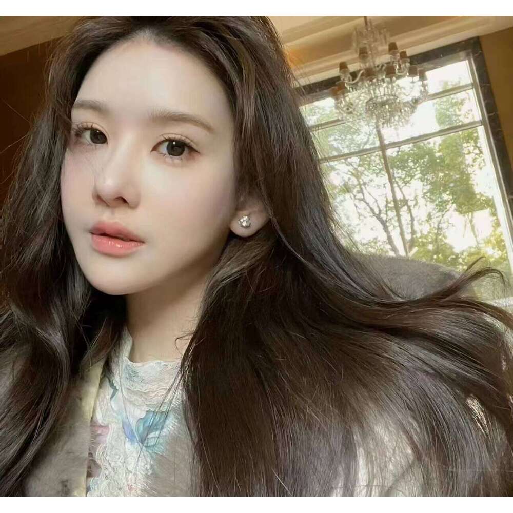 1 Karat Light S Sterling Sier Six-Claw Earrings Single-Item Essential Flash Moissanite