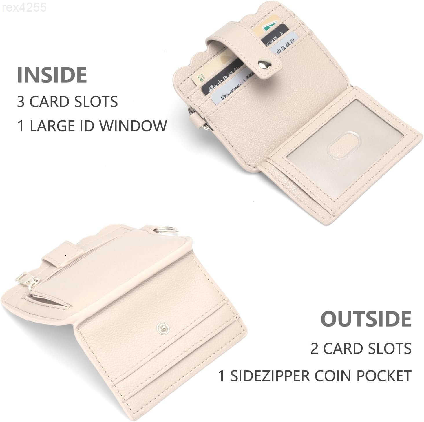 Wallet Keychain Wristlet for Women RFID Card Holder Keychain Key Chain Wallet Key Ring with Wrist Wallet for WomenW250910