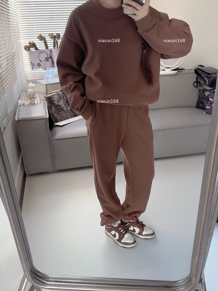 5A 1:1 Yoga Sweatpants Relaxed-fit Fitness Sport Pants Laidback T-shirts Sweatshirts on Loose Sweatwear Casual Womens Sportswear Hoodies women clothes