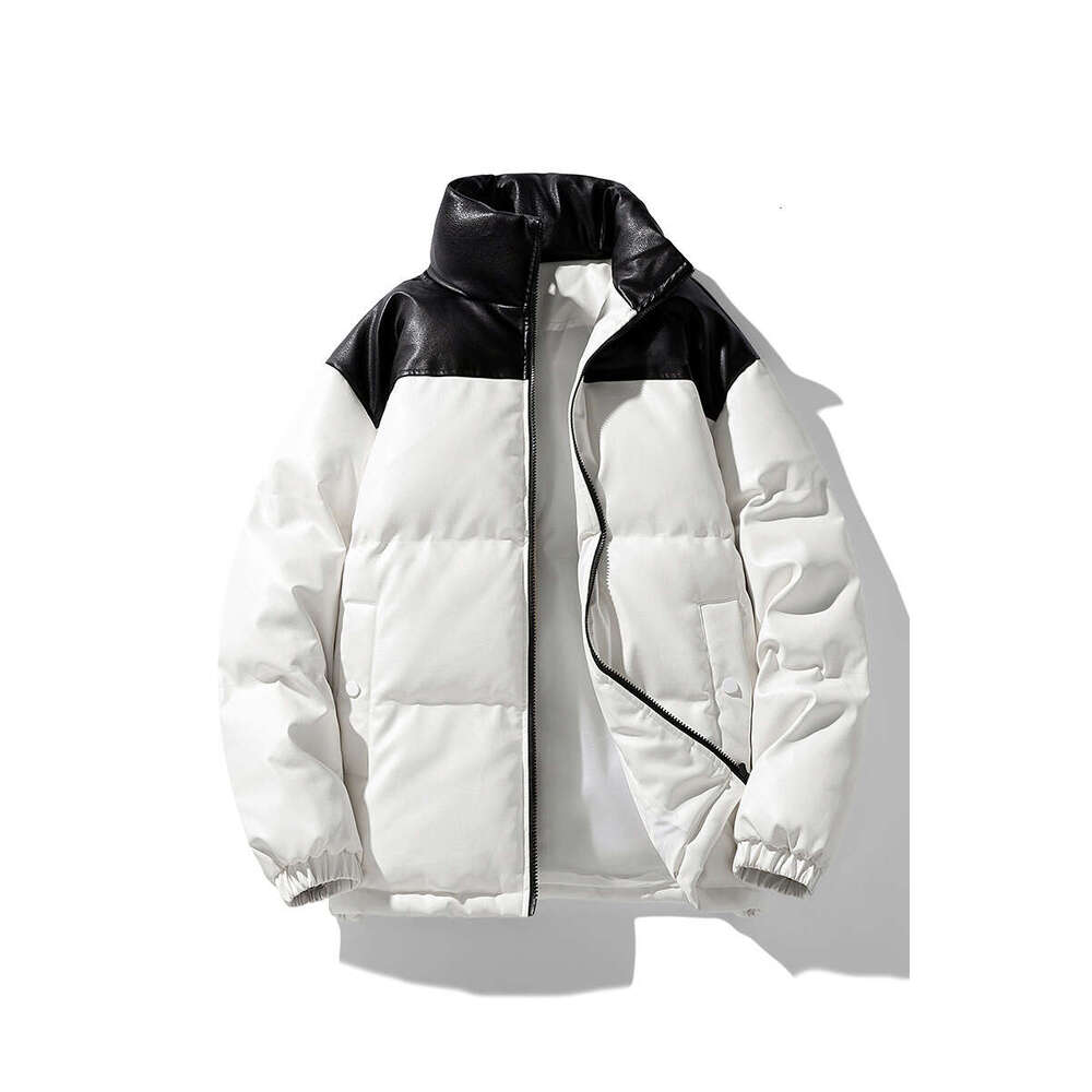 New Autumn Winter Stand Collar Couple Men Windproof Coat Ins Trendy Outerwear Men's Down Cotton Jacket