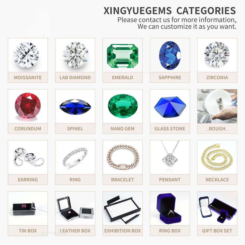 Custom Gra Jewelry Sterling Sier Vvs Tennis Ice Out Lab Grown Dia Mossanite Moissanite Necklace Chain for Women Men