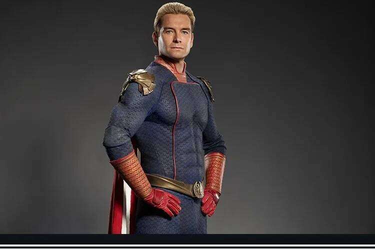 The Boys Cospaly Superhero The Homelander Cost ume Adult Halloween Costume s Antony Starr Jumpsuit with Cloak Shoes Bodysuit