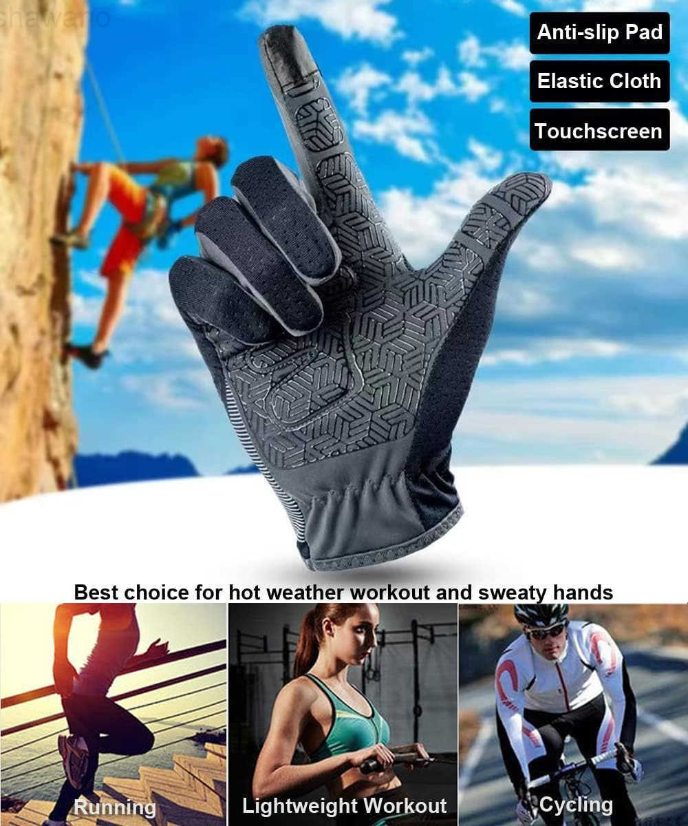 Finger Hiking Cycling Gloves Thin Gloves for Men Women UV Protection Great for Adult Bikes Driving GymW250911