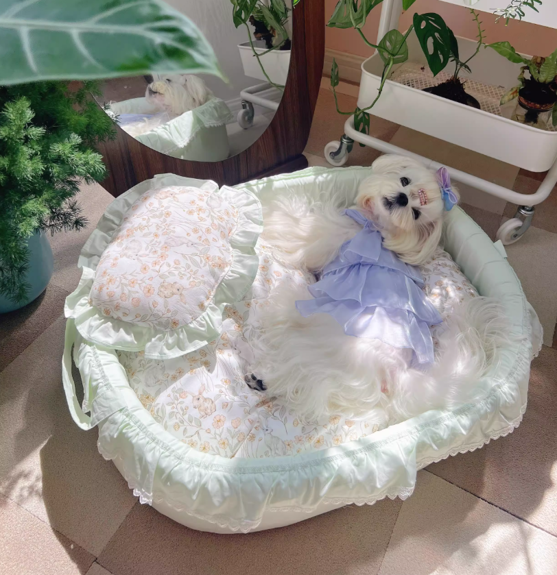 Premium Hypoallergenic Canine/Kitten Sleeping Pad with Removable Cover