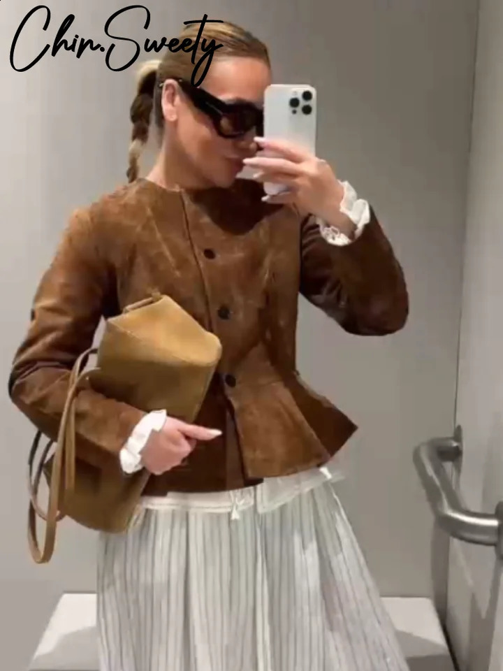 Casual Fashion Womens Lace Up Coats Long Sleeve ONeck SingleBreasted Solid Lady Jackets Autumn Female Street Outwear 250911