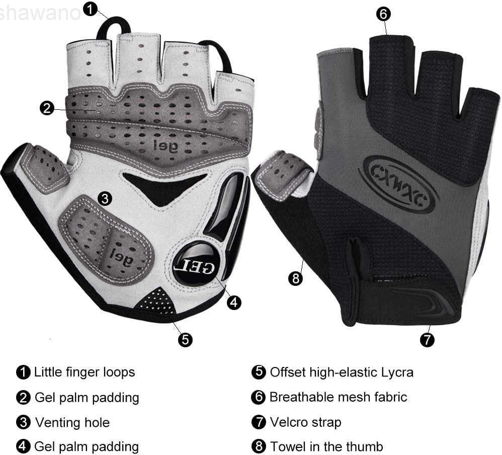 Cycling Gloves for Men Women Breathable Gel Road Mountain Bike Riding Gloves AntiSlip Bike Glove for Fitness Cycling Training Outdoor SportsW250911