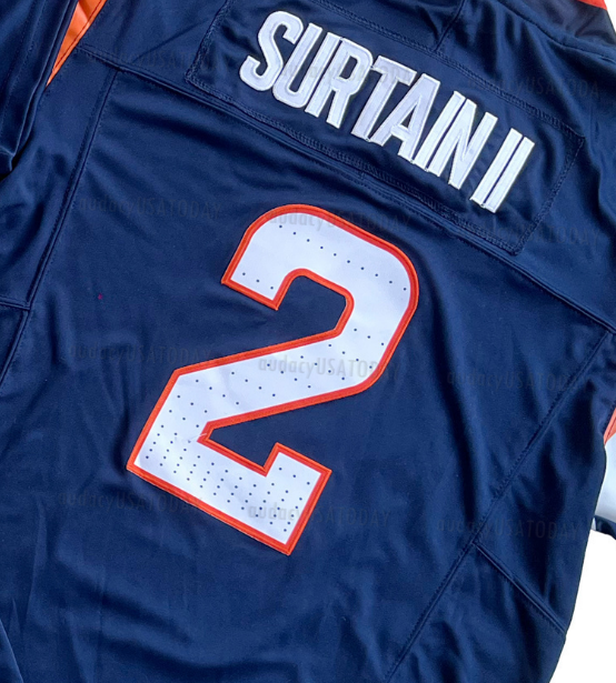 10 Bo Nix 2 Patrick Surtain ll 7 John Elway 14 Courtland Sutton Personalized Customized Football Jerseys Custom Any Number Name For Men Women Youth 99