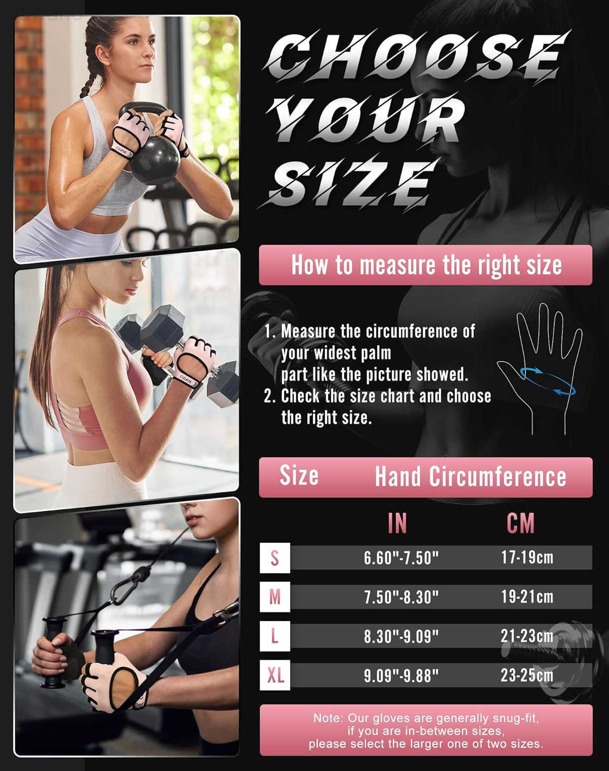 Breathable Workout Gloves Antislip Weight Lifting Gym Gloves for Men Women Superior Grip Palm Protection for Weightlifting Fitness Exercise TrainingW2