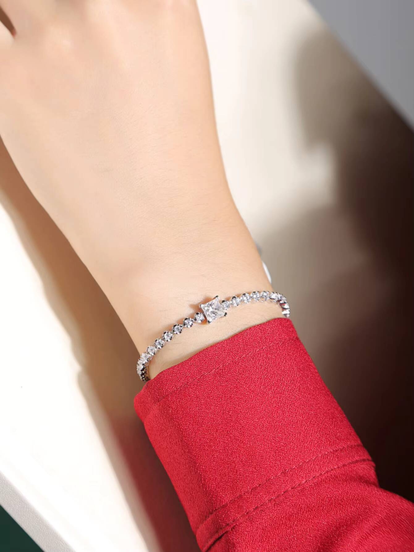 FaMoissaniteory DireMoissanite Sale Custom and Bangles Wholesale Offer Quadrate 1Moissanite 925 Silver Moissanite Bracelets