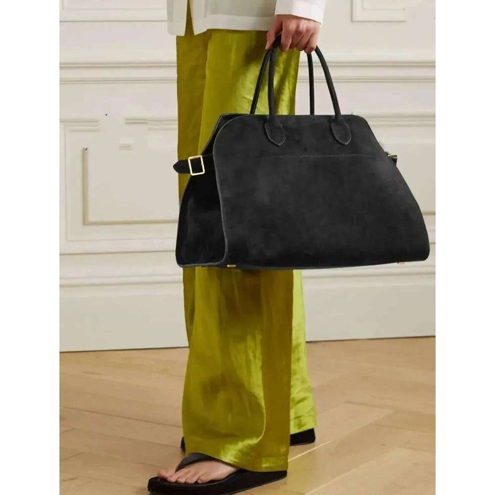 2025SSS Margaux 10/12/15 High Quality Tote Fashion Large Capacity Casual Shoulder Bag Commute Suede Handbag