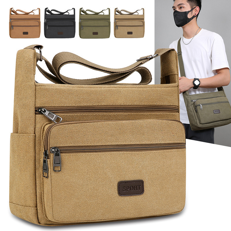Men S Crossbody Bag Large Capacity Multi Compartment Designer Bag Luxury Bag Wear Resistant Bag New Casual Versatile Single Shoulder Small Free Shippi