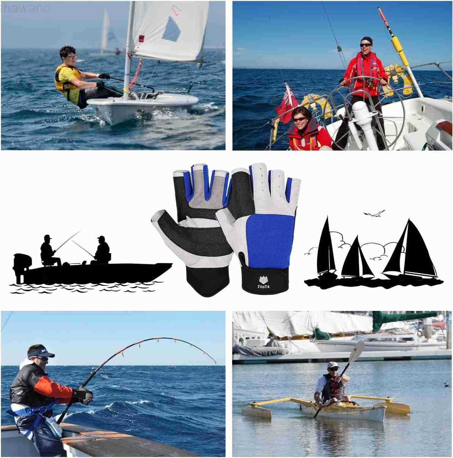 Sports Sailing Gloves 34 Finger and Grip Great for Sailing Yachting Paddling Kayaking Fishing Dinghying Water Sports for Men and WomenW250911