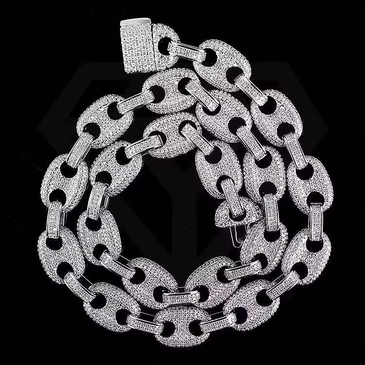 Top Ice Hip Hop Jewelry 12MM Cuban Chain Bracelets Necklace for Men for Wedding or Gift