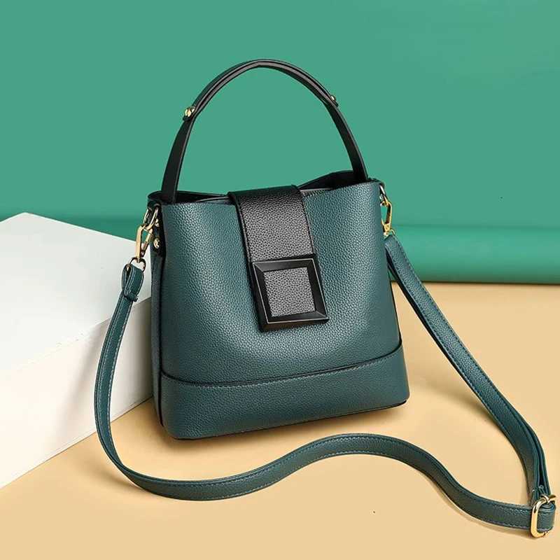 1 Solid Color Simple Pu Decoration Elegant HandHeld Bucket Bag Decoration Can Be Replaced with a Crossbody Bag Suitable Z250911