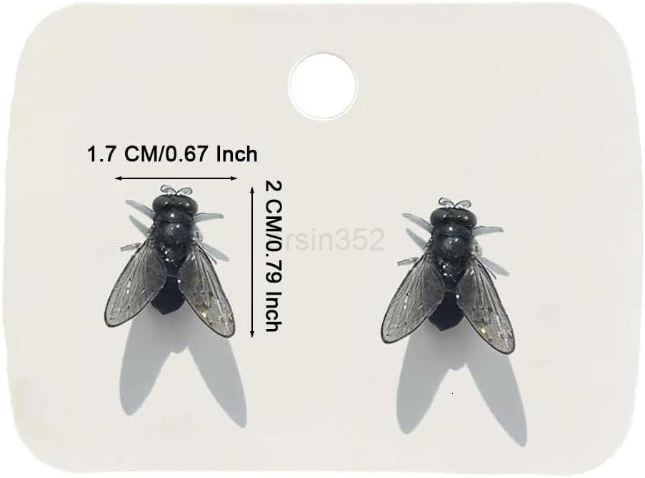 Fly Earring For Women 2Pair3Pair Simulation Mini Prank Simulated Animal Funny Novelty Abstract Exaggerate Creative Statement Gift JewelryW250911