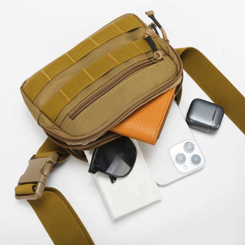 Tactical Molle Chest Bag Belt Waist Bags Outdoor Camping Sport Phone Pouch Climbing Cycling Pocket Hunting Multiple Fanny Pack Z250911