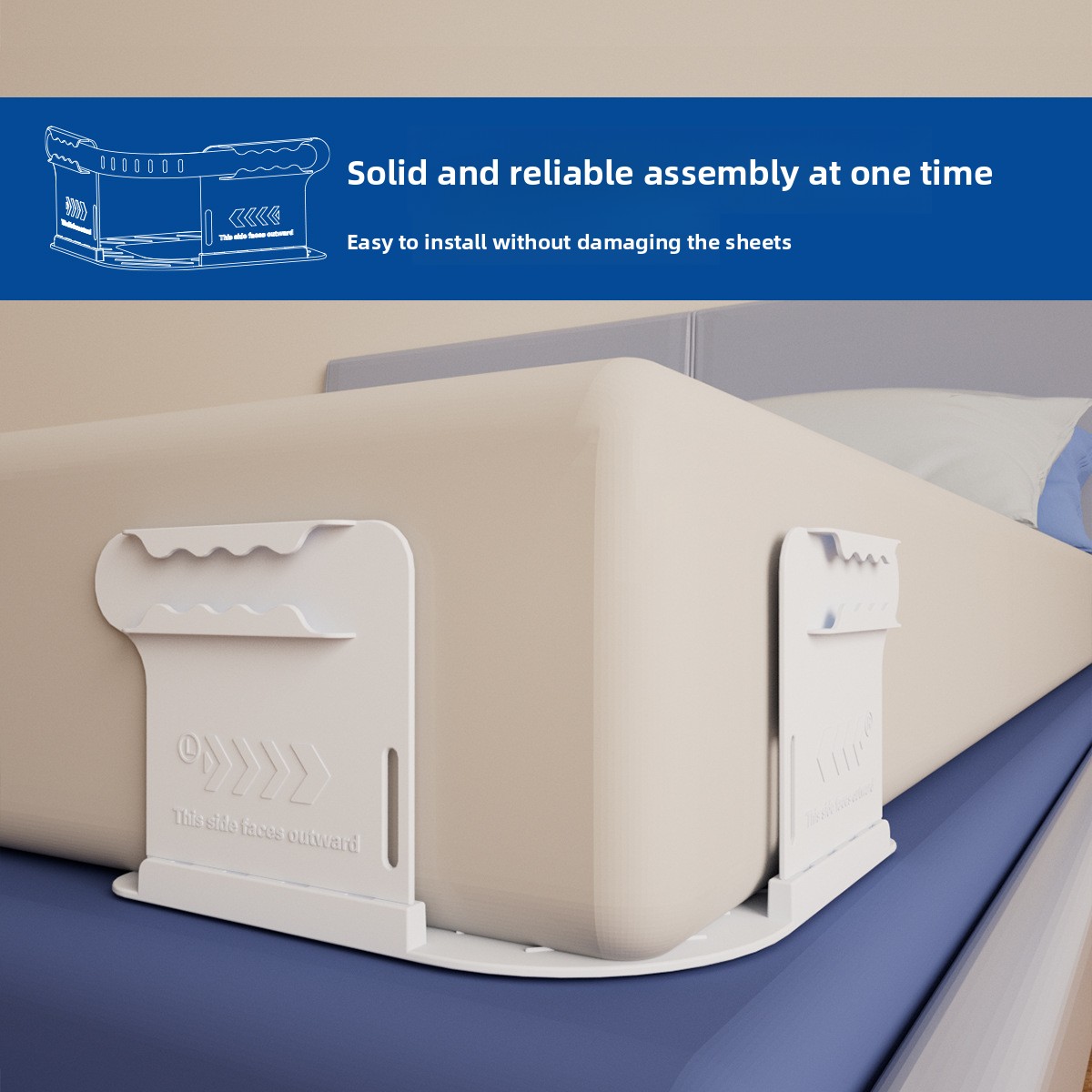 Premium Anti-Slip Bed Sheet Holders: No-Pin Invisible Easy Use Anti-Slip Holds Securely Best-Selling Minimalist Design-C01