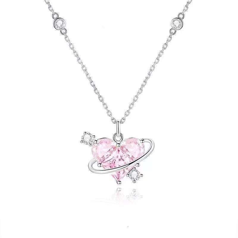 Necklace for Women Fan Family Light Niche Versatile Elegant Simple Zircon Ins Trend Internet Celebrity Same Style Clavicle Chain