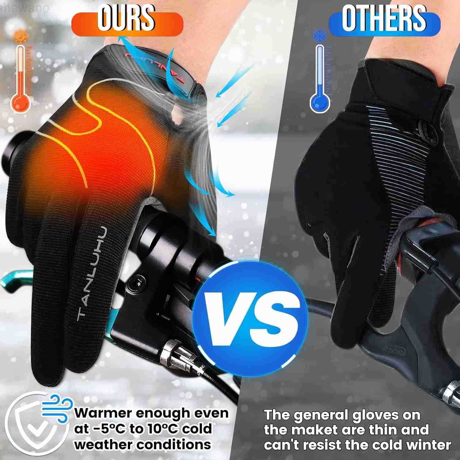 Cycling Gloves Mountain Bike Gloves Biking Gloves for Men Women Outdoor Full Finger Workout Gloves Touch Screen AntiSlip ShockAbsorbing MTB Gloves Roa