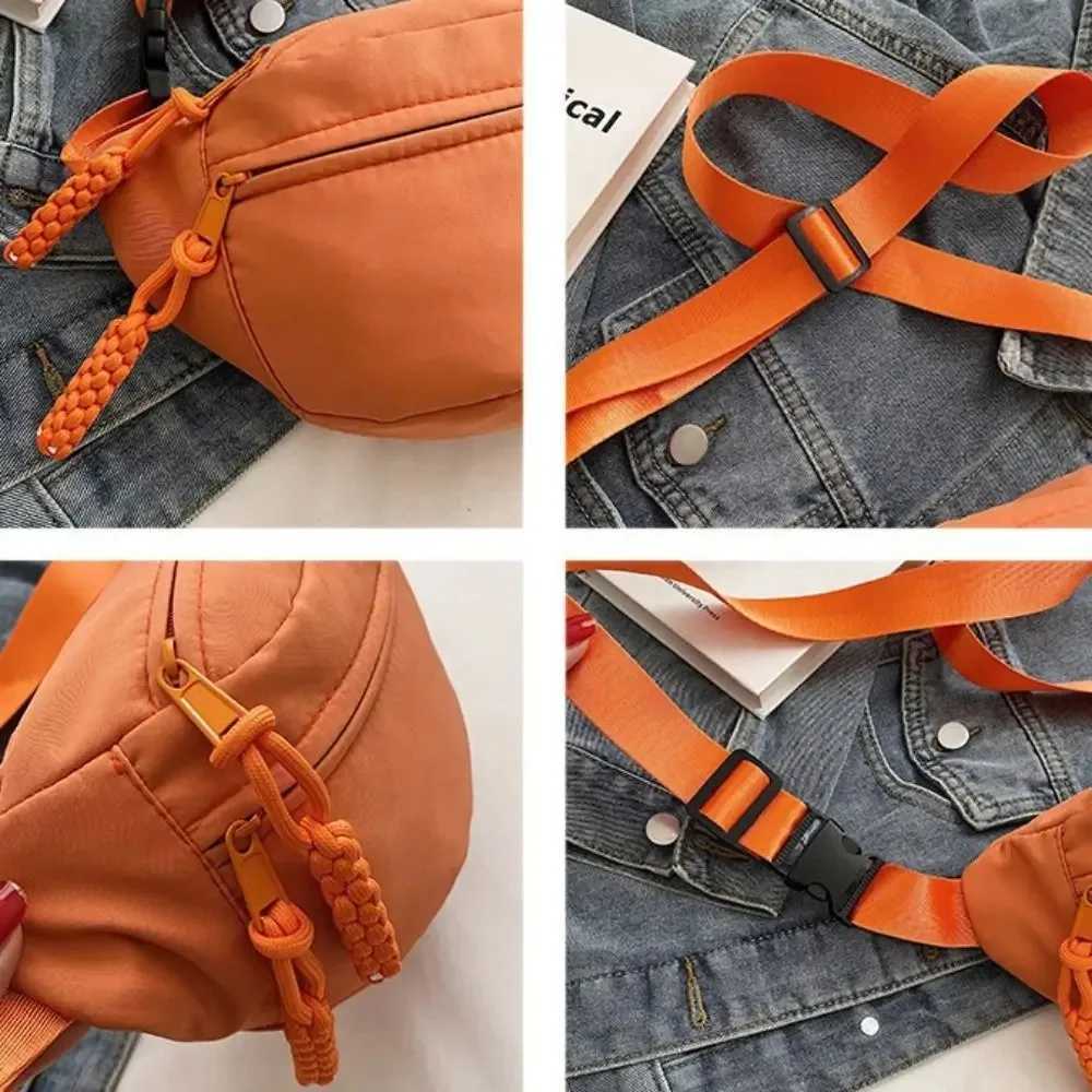 Chest Bag Banana Bag for Women Sling Crossbody Waist Pack Canvas Running Waist Bag Casual Sport Half Moon Belt Bag Z250911