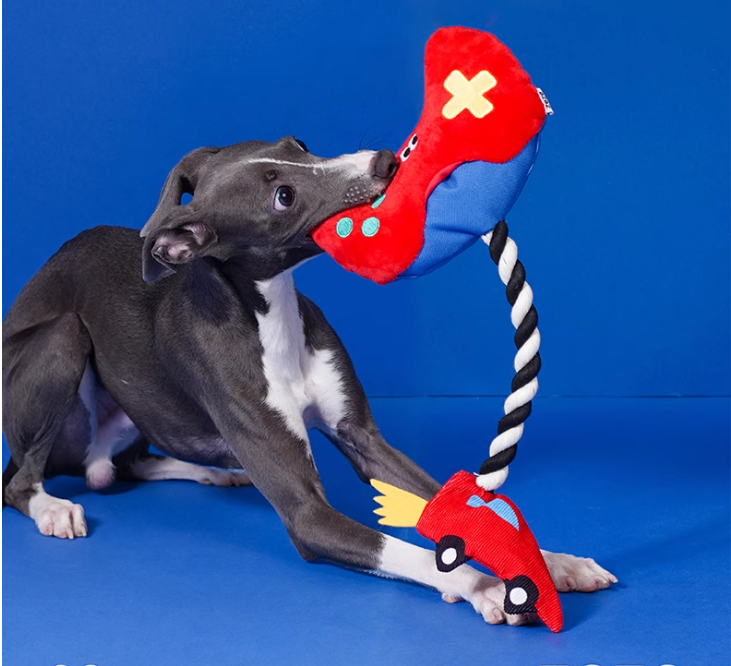 Small Teddy Pet Friendly Durably Crafted Rope Knot Perfect Teething & Interactive Tugging Tool