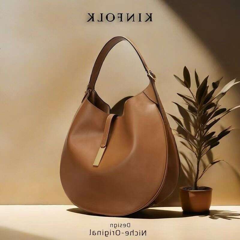 Bags Women's Underarm Suede Equestrian Design Dumpling Tote Style Hand Held Crescent Bag Large