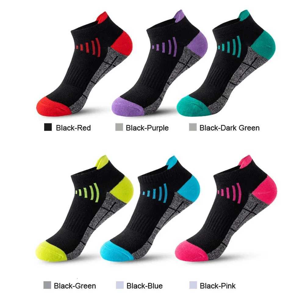HSS 3Pairs Organic Cotton Women Socks Ankle Breathable Run Sports Sock Black Pink Casual Athletic Summer Thin Men Short Sokke D2509111