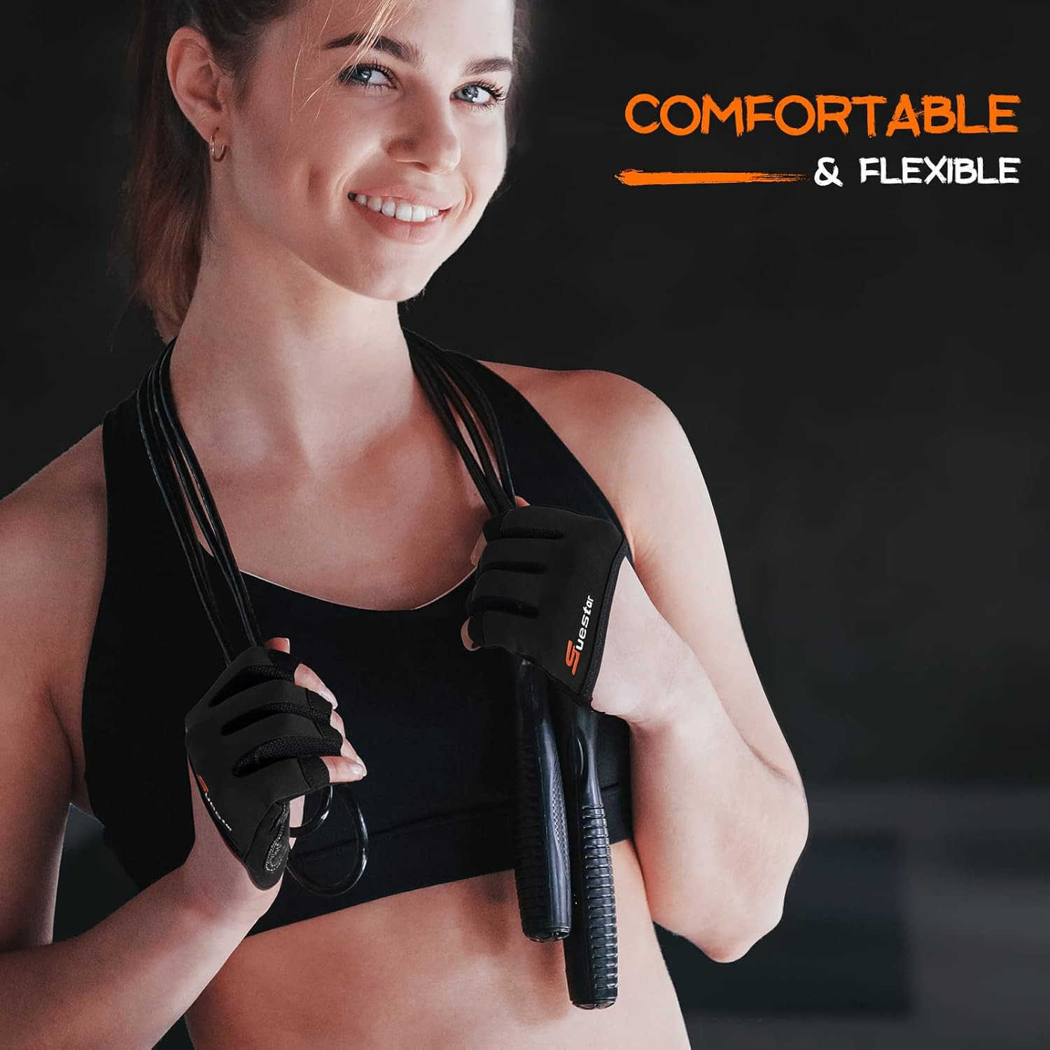 Partial Weight Lifting Gloves 34 Finger Workout Gloves for Men Women Full Palm Protection Silicone Grip Gym for Weightlifting Exercise Fitness Smartwa