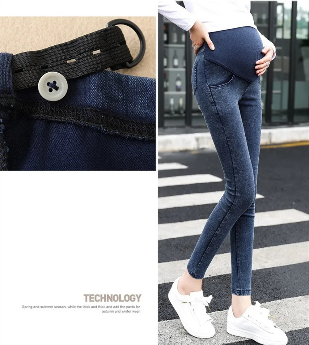 Jeans Women Pregnancy Maternity Clothing Jeans Black Pants For Pregnant Women Clothes Nursing Trousers Denim Jeans Womens 260209