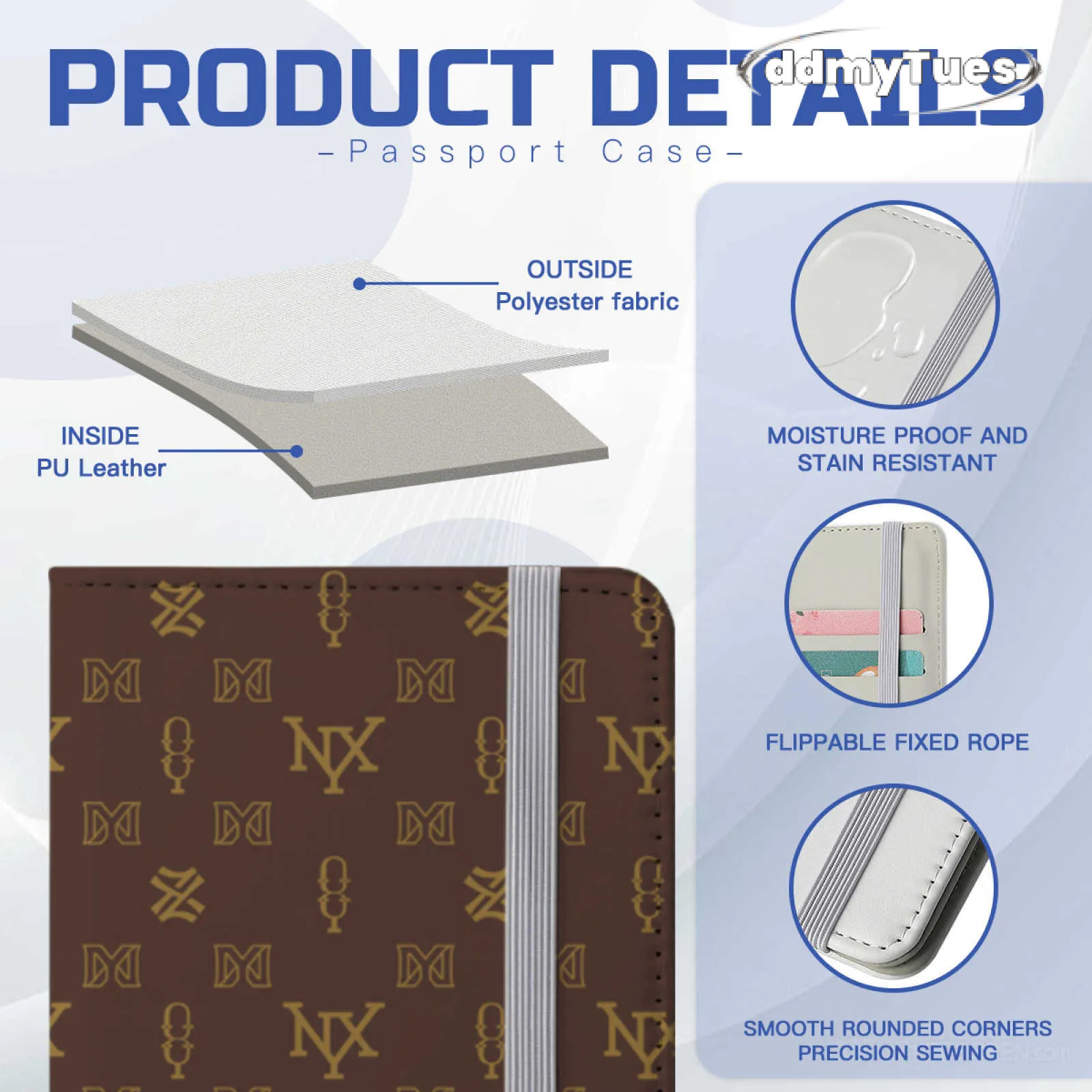 NXY New High Quality Cover Classic Men Wallets For Women Wallet Brand Fashion Passport Covers ID Card Holder TUES