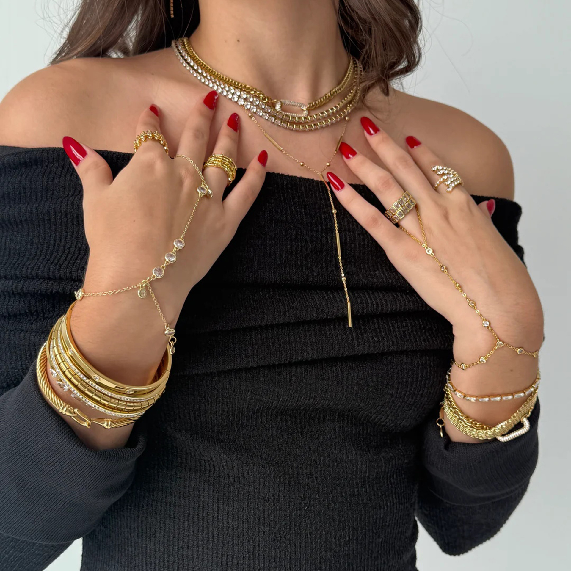 Luxury Bracelet Designer Bracelets women Zircon Jewelry Stainless steel plated with 18K gold Artificial pearls chain Holiday and vacation gifts