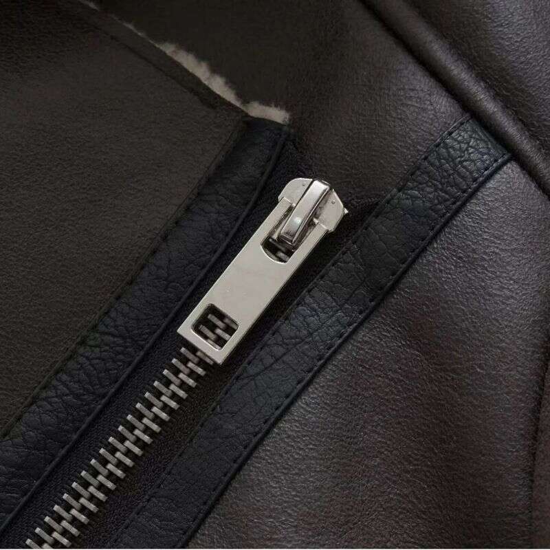 Women's Women's Clothing Autumn And Winter New Model Stand Collar Diagonal Zipper Mid-Length Fur One-Piece Warm Jacket