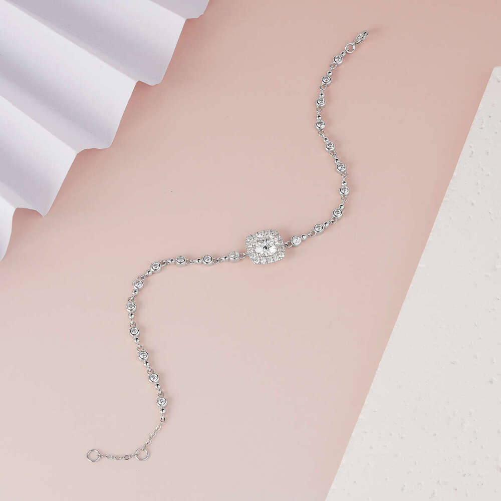 Free Design S Bracelet Moissanite New Hand Jewelry Sier Plated Platinum