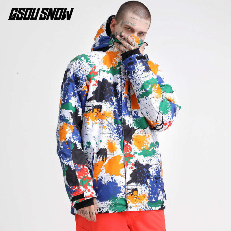 Men's Ski Clothes South Korea Thick Warm Snow Windproof Waterproof Double Snowboard Suit Men