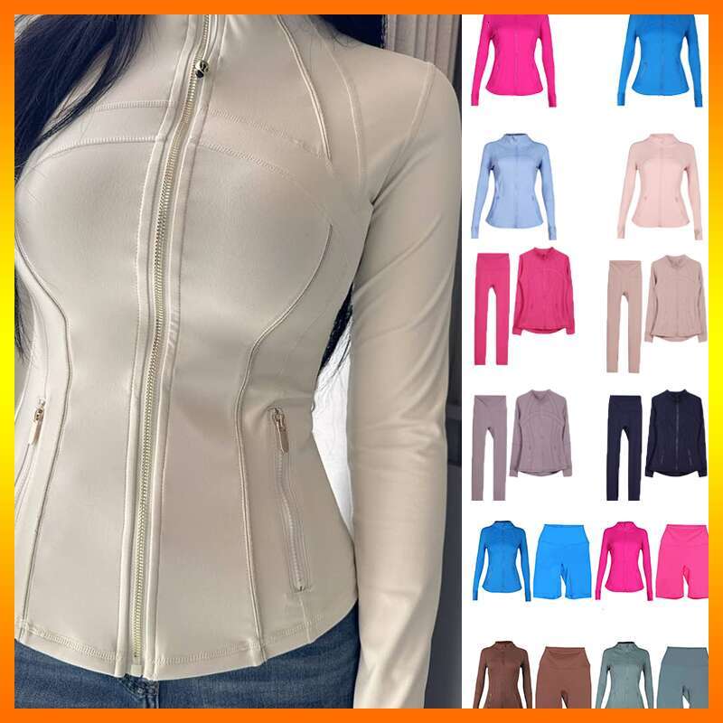 Yoga set Gold Zip Luluity Lemonitys Set Sweatshirt Leggings set jackets Aloness Women Clothes men Dfynely Pant Shirt socks skirt