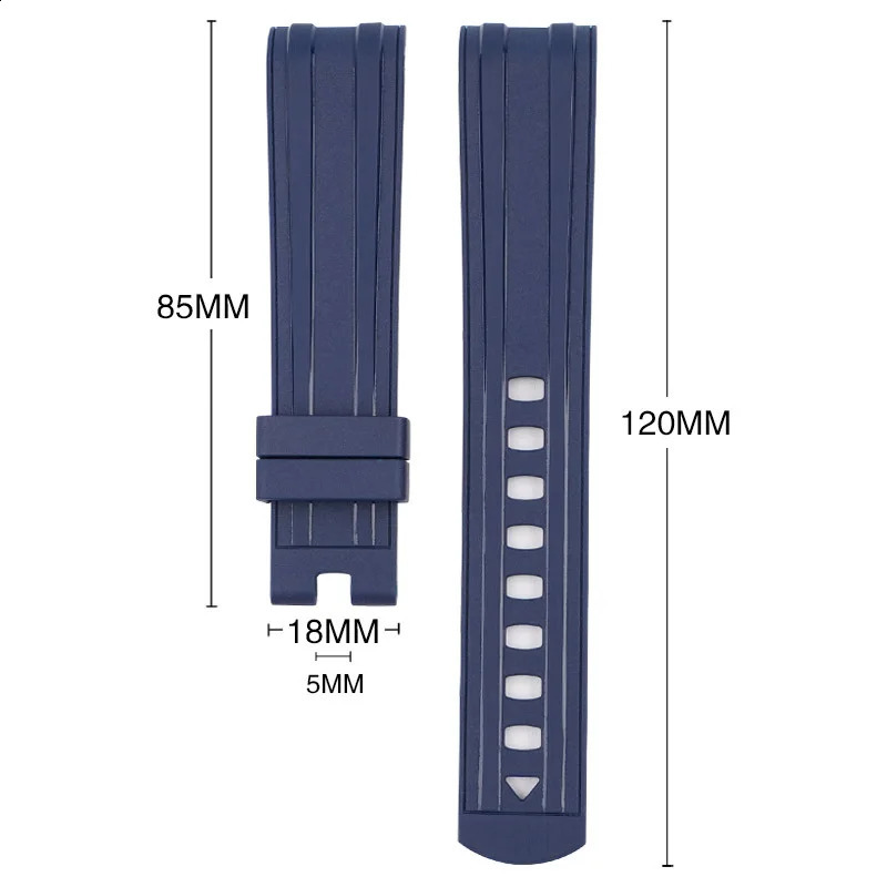 Curved End Rubber Strap for 300 20mm Sport Waterproof Men tpu Replace Bracelet Band Watch Accessories 250910