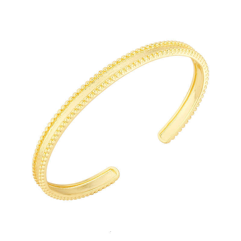 French Style Brushed Bead Edge Bracelet for Women, Exquisite and High-End Feel, Unique Niche Design Jewelry