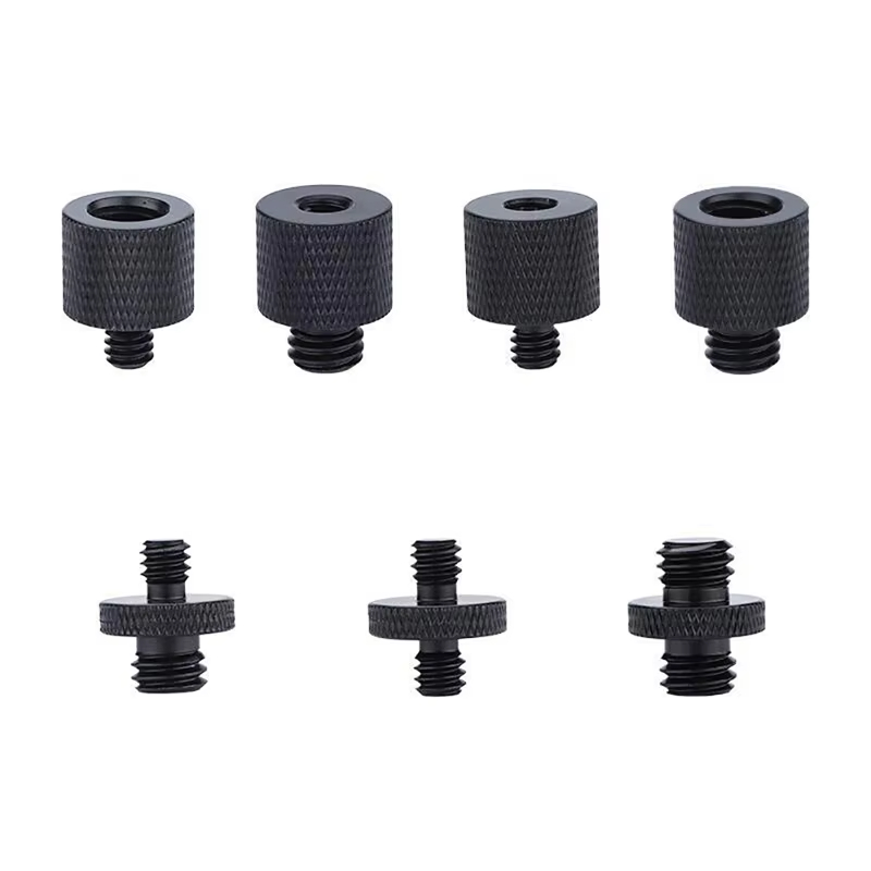 Conversion Screw Thread 1/4 to 1/4 3/8 Male To Female Mount Adapter Tripod Screw Mount For Camera Flash Tripod Ring Light Stand Screw Mic Mount DSLR S