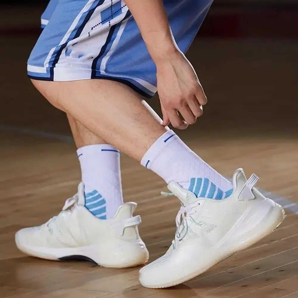 1Pair Professional basketball socks thickened towel bottom game training sports socks ankle protection nonslip socks D250911
