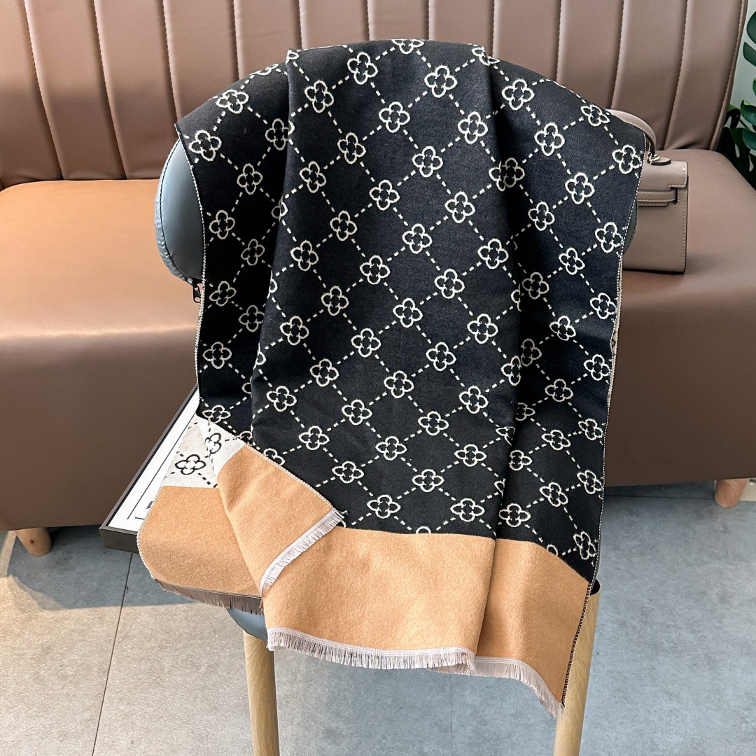 Scarves Luxury Winter Cashmere Scarf Women 2024 Design Warm Pashmina Blanket Poncho Female Shawl Wraps Thick Foulard Bufanda