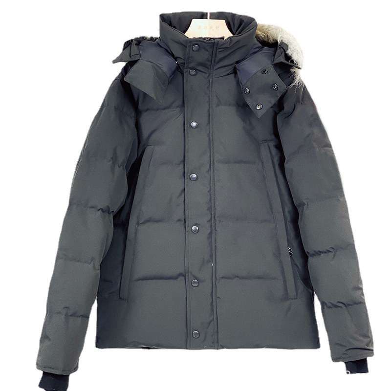 winter jacket men 29 Parker Large pockets coat Wolf fur and large fur collar puffer jacket Outdoor casual hooded wyndham parka Down jacket EU size XS-2XL