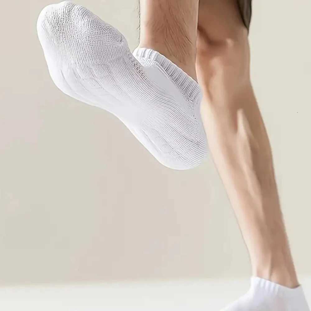 5 Pairs Men Ankle Boat Socks Fashionable Suitable Men Women Absorbing Sweat Odor Proof Breathable Spring Summer Casual Socks D250911
