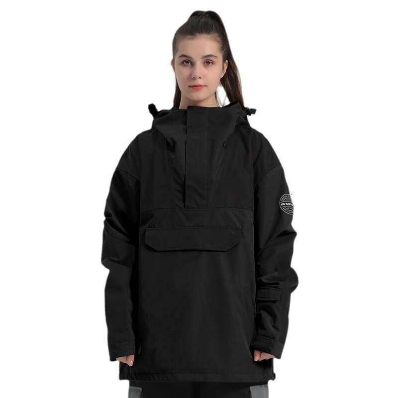New Ski Suit Female Color Contrast Outdoor Sports Double Board Warm Wind Waterproof