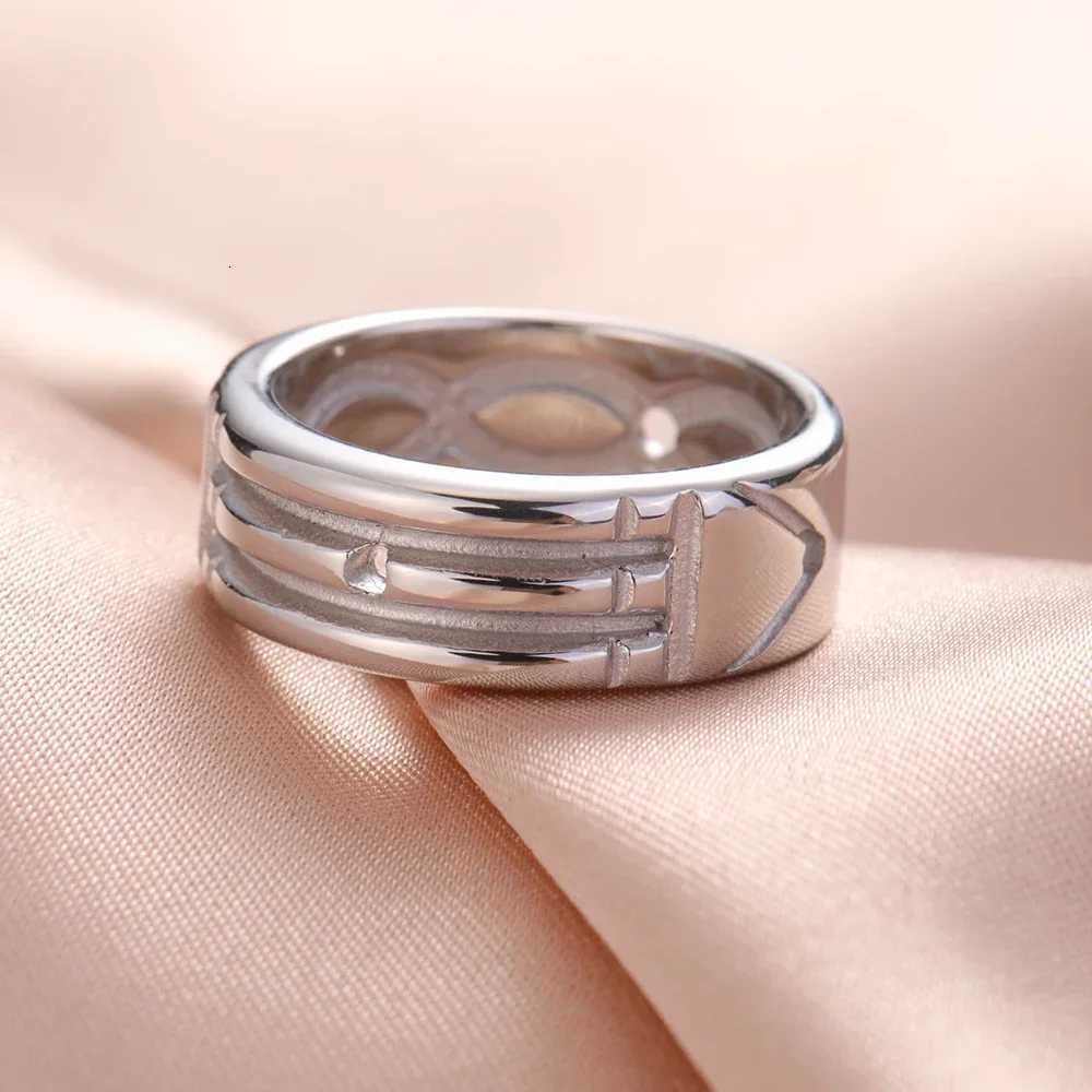 Skyrim Stainless Steel Amulet Atlantis Ring Men Women Minimalist Couple Rings Wedding Band Anniversary Jewelry Gift Wholesale W250911