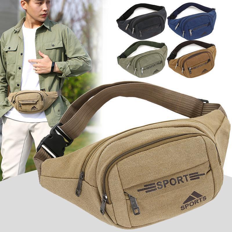 Waist Bag For Men Luxury Free Shipping Bag And Women Large Capacity Multi Functional Canvas Wear Resistant Phone Designer Bag Waist Bag Fashionable Bu