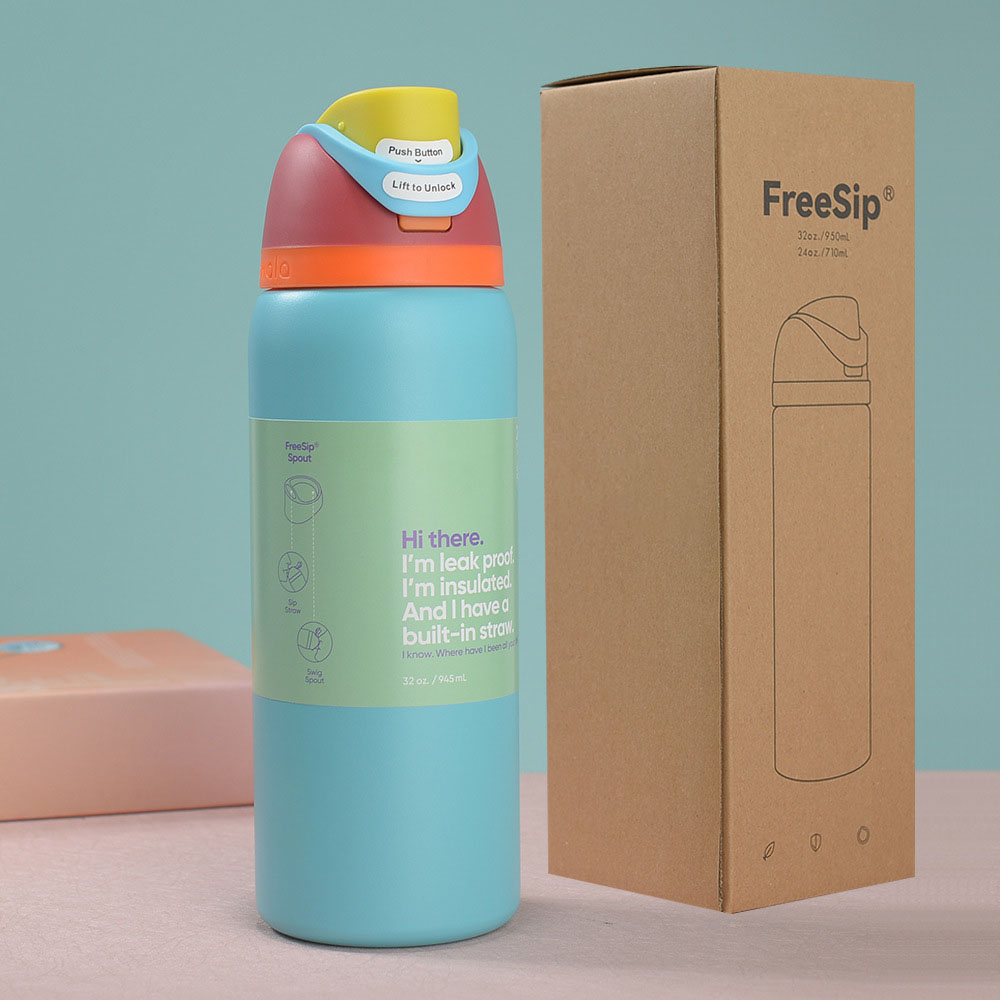 2024 Colorful Insulated Water Bottle with 316 Stainless Steel - OWALA Space Pot Outdoor Vacuum Thermos Drinkware, Reusable Travel Mug, GG1028 dh362813