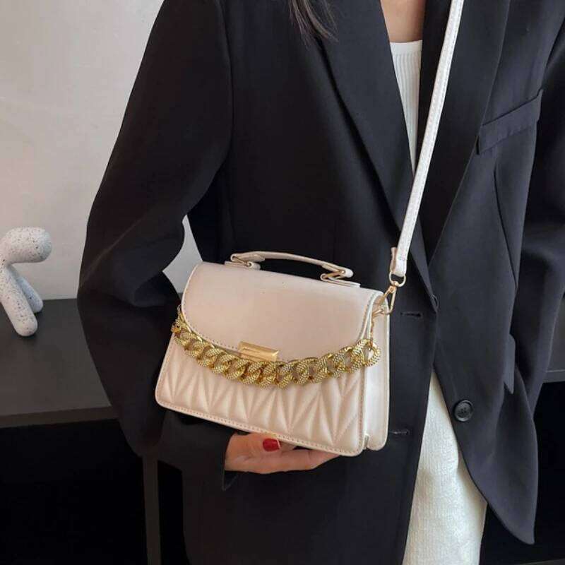 2025 New Designer Shoulder Fashion Chain Crossbody Bags For Women Brand Ladies Handbags And Purses Trend Casual Tote Bag