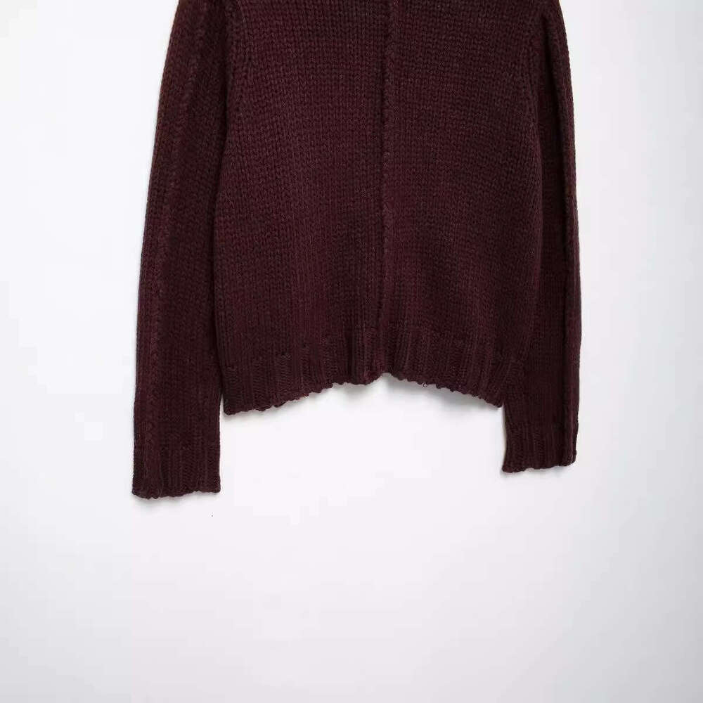 DHEssentials Wind Autumn New Women's Fashion Casual Versatile Elegant Thick Knit Cardigan Jacket