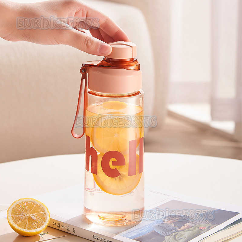 Minimalist Summer Water Cup Space Cup with Strap Antidrop Sports Travel Cup Simple Water Bottle Handy Cup H250911