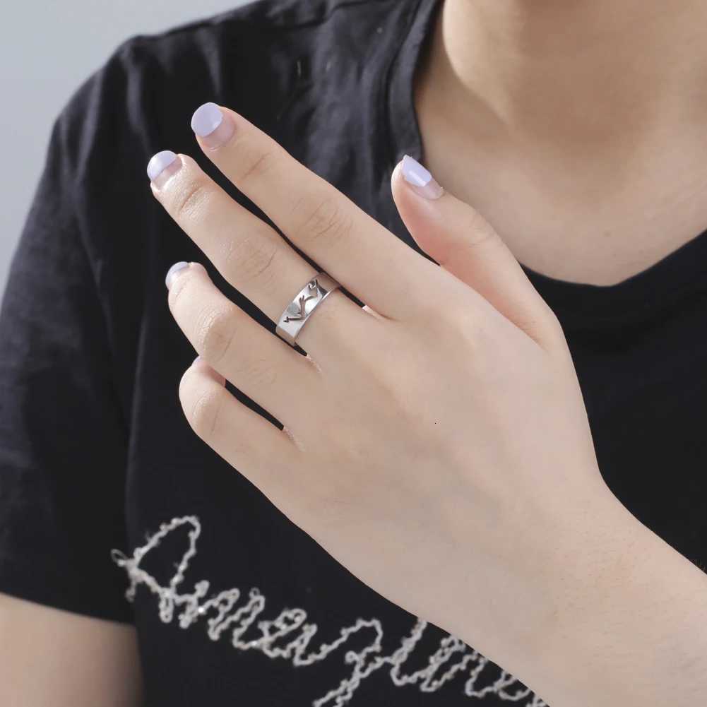 Unift Elegant Snowy Mountain Ring for Women Men Stainless Steel Minimalist Couple Ring Fashion Engagement Wedding Jewelry Gift W250911